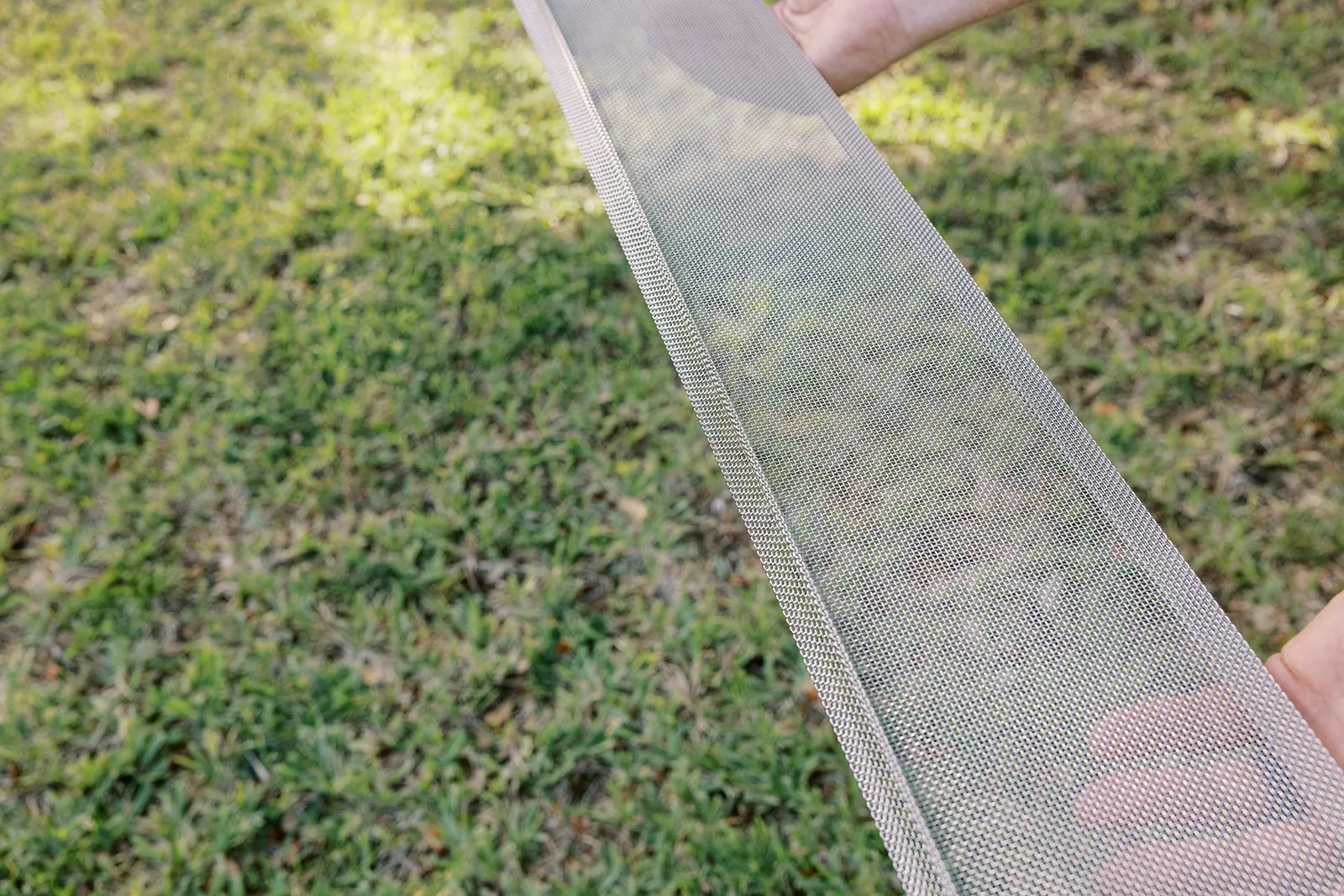 Handheld micro mesh gutter guard panel, Lake Mary